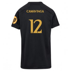 Real Madrid Eduardo Camavinga #12 Tredje Tröja Kvinnor 2023-24 Kortärmad